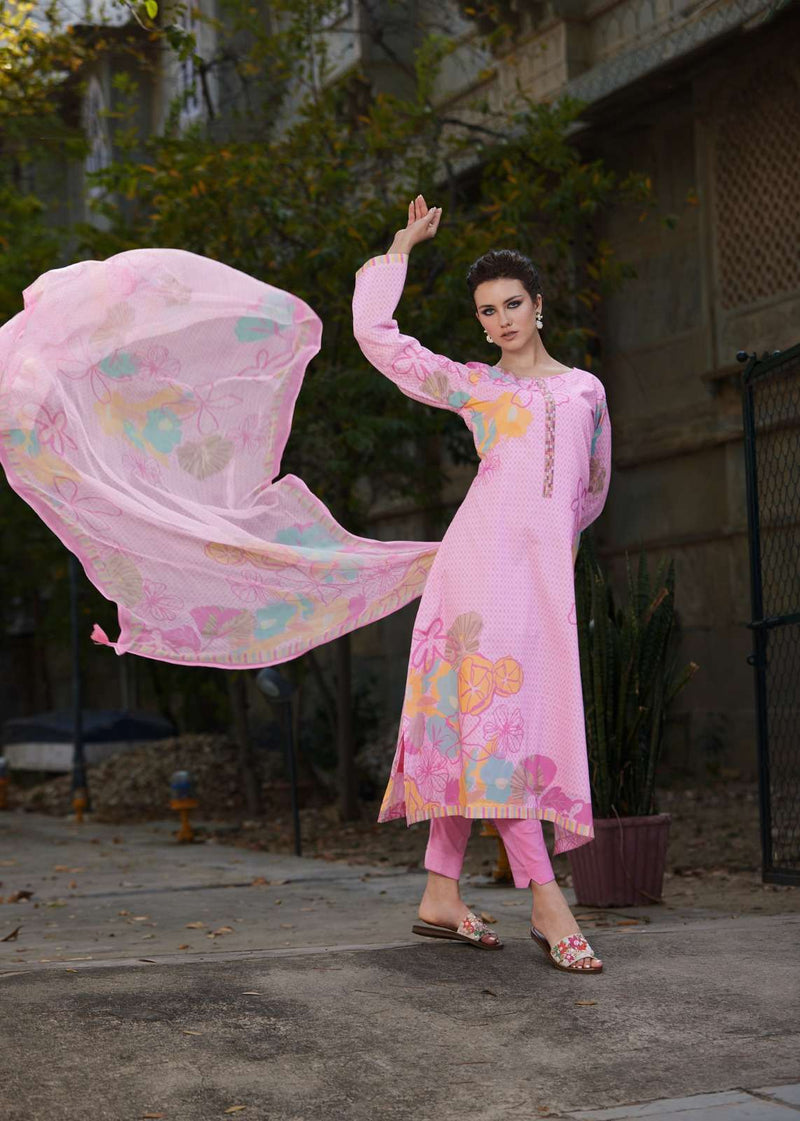 Prm Trendz Summer Cover Story Lawn Cotton With Fancy Work With Handwork With Digital Printed Salwar Kameez