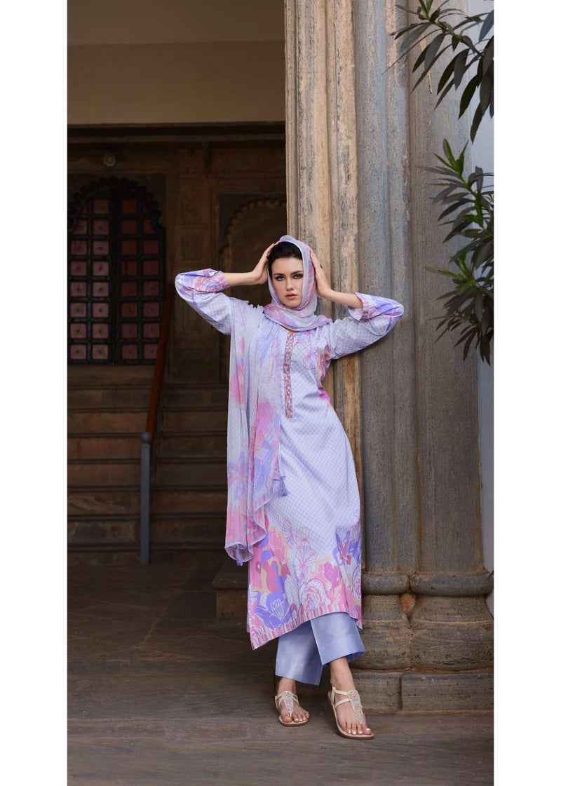 Prm Trendz Summer Cover Story Lawn Cotton With Fancy Work With Handwork With Digital Printed Salwar Kameez