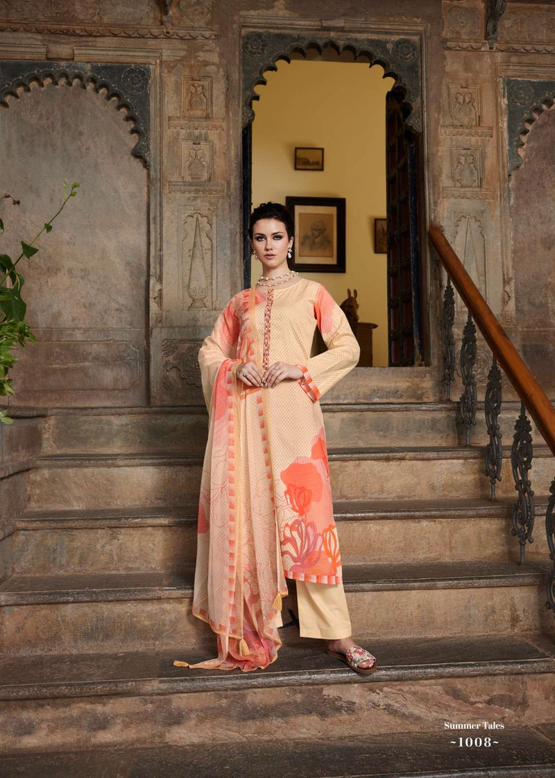 Prm Trendz Summer Cover Story Lawn Cotton With Fancy Work With Handwork With Digital Printed Salwar Kameez