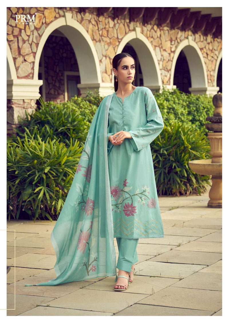 Prm Trendz The Elnaz Collection Lawn Cotton Fancy Designer Work Salwar Kameez