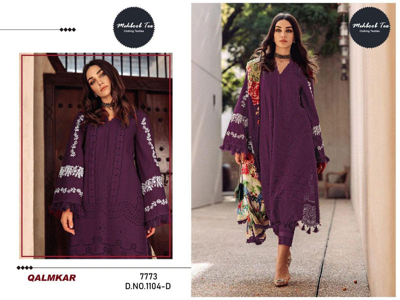 Mehboob Tex Qalmakar Collection Vol 2 Cotton With Heavy Self Embroidery Fancy Salwar Kameez