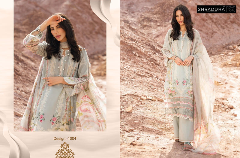 Sharaddha Nx Queen Coourt Vol 1 Lawn Cotton Pakistani Salwar Kameez