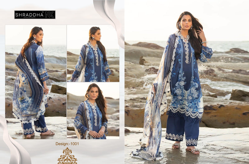Sharaddha Nx Queen Coourt Vol 1 Lawn Cotton Pakistani Salwar Kameez