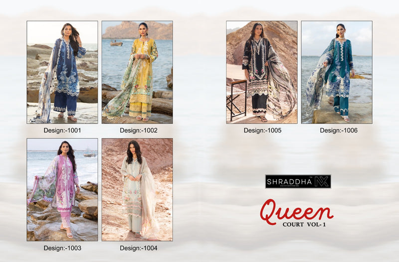 Sharaddha Nx Queen Coourt Vol 1 Lawn Cotton Pakistani Salwar Kameez