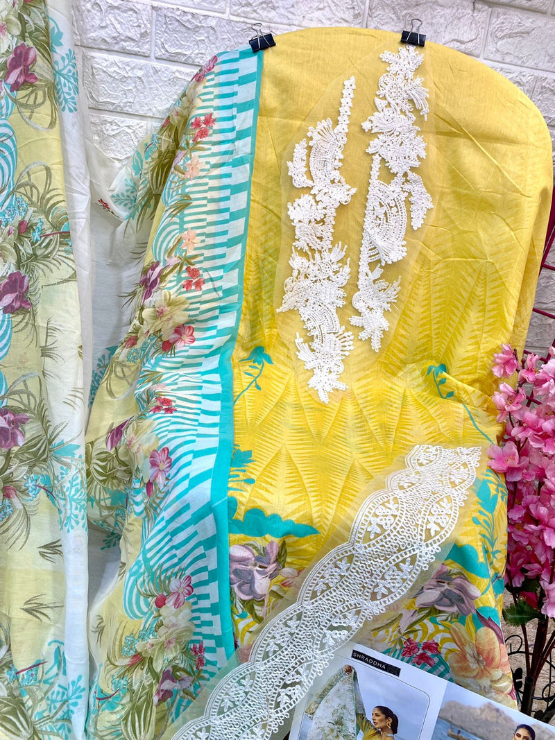 Sharaddha Nx Queen Coourt Vol 1 Lawn Cotton Pakistani Salwar Kameez