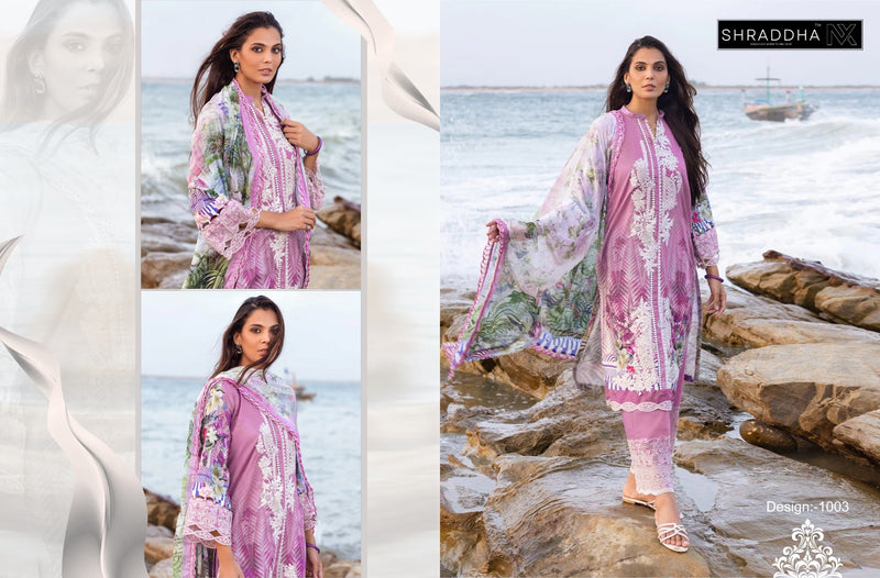 Sharaddha Nx Queen Coourt Vol 1 Lawn Cotton Pakistani Salwar Kameez