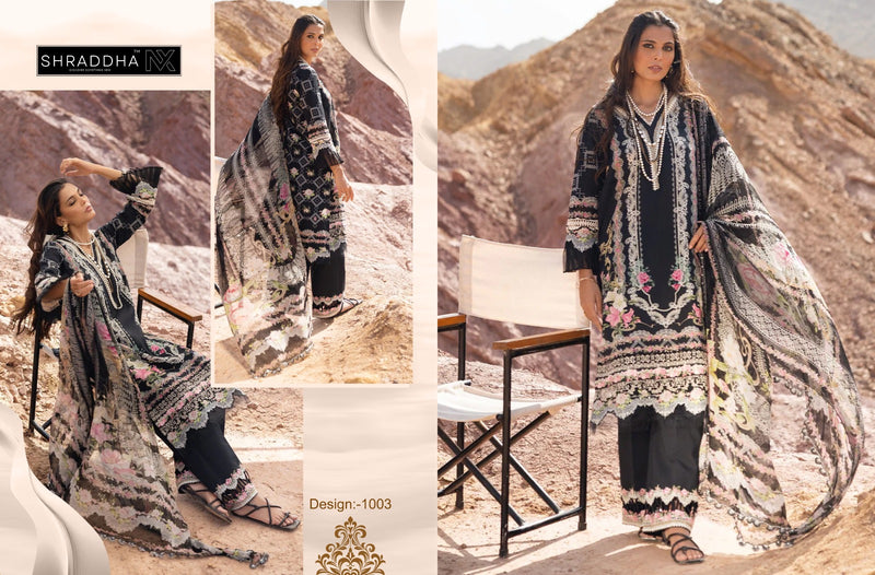 Sharaddha Nx Queen Court Vol 1 Nx Lawn Cotton Heavy Embroidery Salwar Kameez