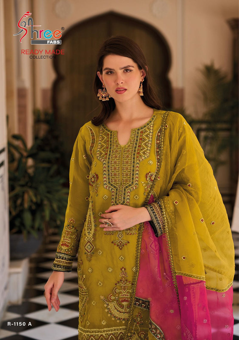 Shree Fabs R 1150 Organza Heavy Beautiful Embroidered Pakistani Suits