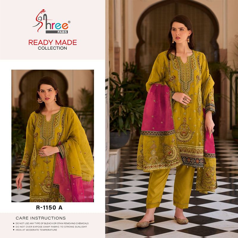 Shree Fabs R 1150 Organza Heavy Beautiful Embroidered Pakistani Suits