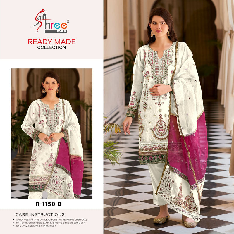 Shree Fabs R 1150 Organza Heavy Beautiful Embroidered Pakistani Suits