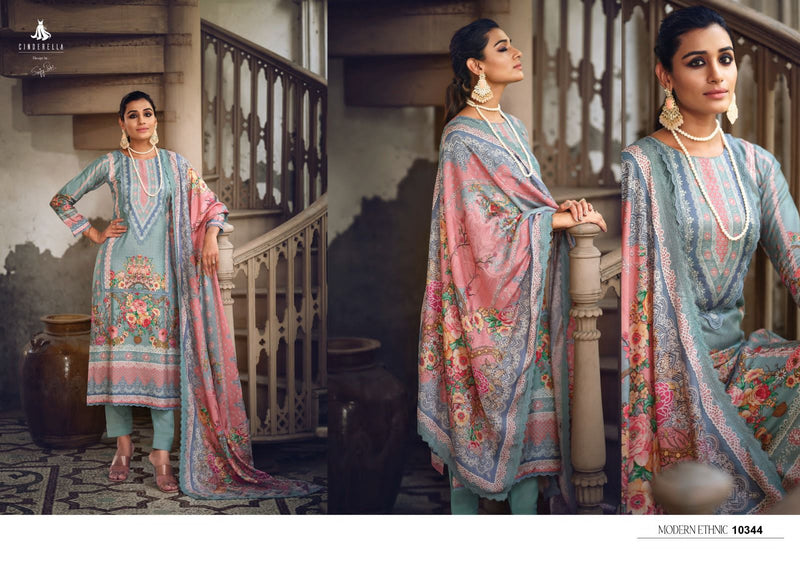 Cindrella Raaya Muslin Digital Printed Fancy Pakistani Salwar Suits