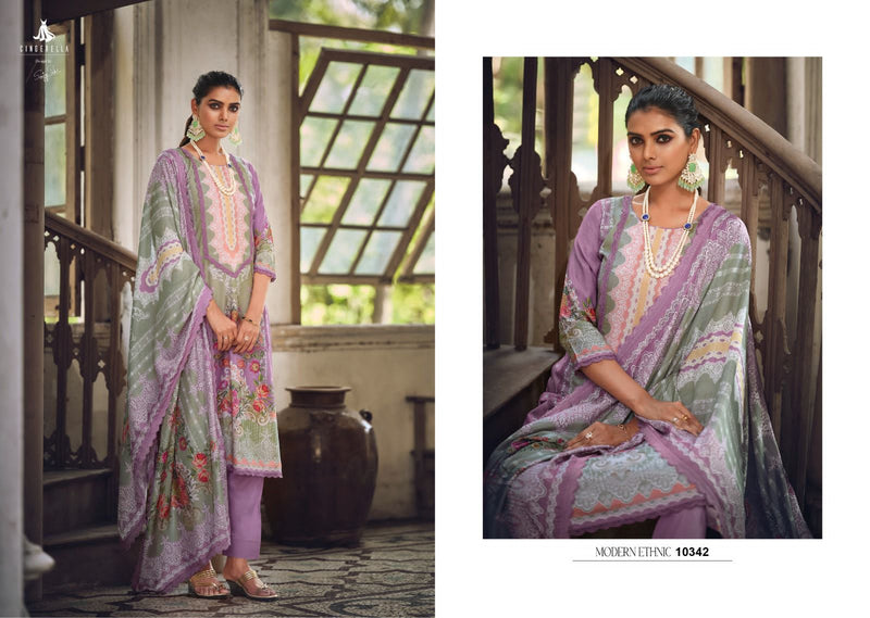 Cindrella Raaya Muslin Digital Printed Fancy Pakistani Salwar Suits