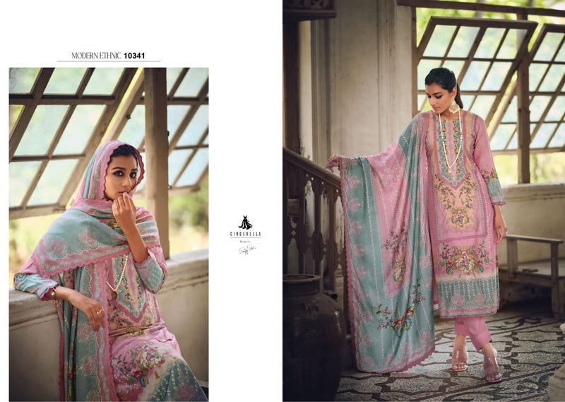 Cindrella Raaya Muslin Digital Printed Fancy Pakistani Salwar Suits