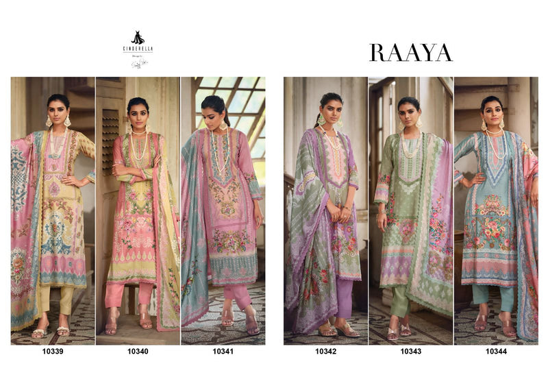 Cindrella Raaya Muslin Digital Printed Fancy Pakistani Salwar Suits