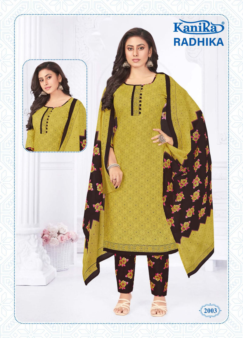 Kanika Radhika Vol 2 Cotton Printed Regular Wear Salwar Suit Collection