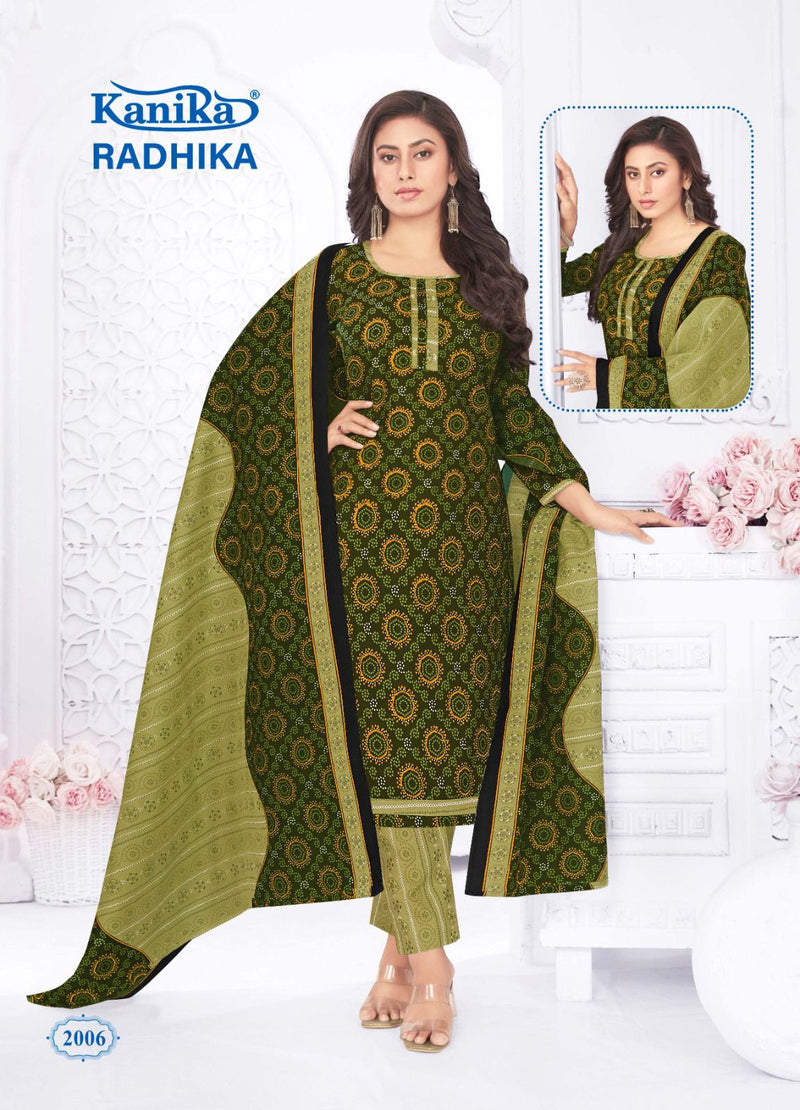 Kanika Radhika Vol 2 Cotton Printed Regular Wear Salwar Suit Collection
