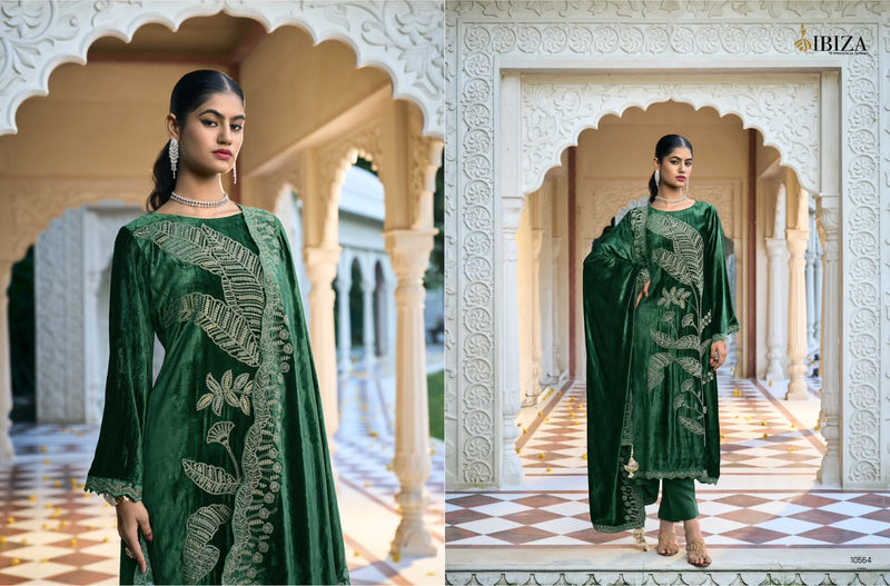 Ibiza Rajkumari Velvet Exclusive Designer Classic Look Embroidered Suits