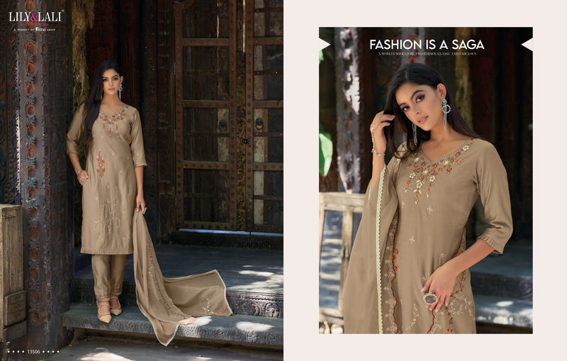 Lily And Lali Rangja Viscose Embroidery Designer Fancy Salwar Suits