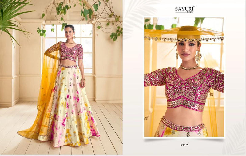 Sayuri Designer Rangoli Georgette Designer Festive Lehnga Choli Collection