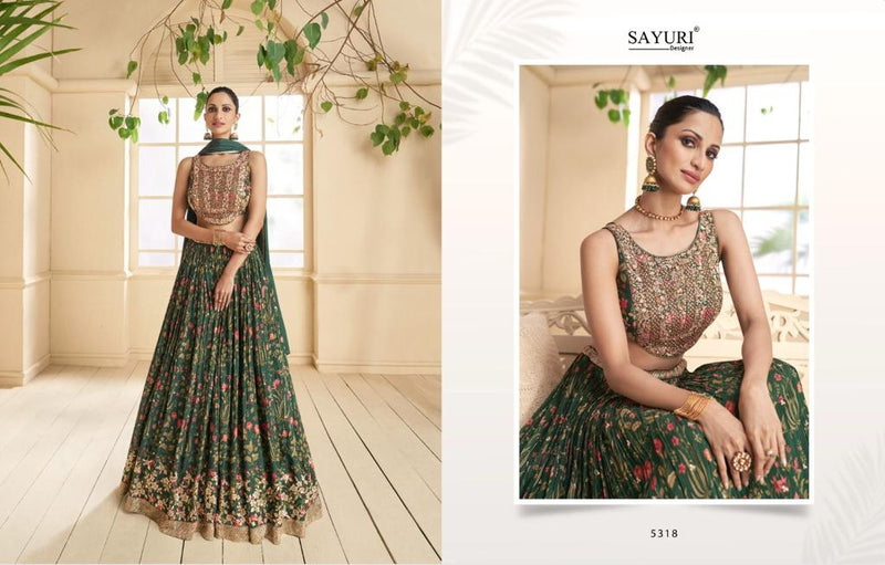 Sayuri Designer Rangoli Georgette Designer Festive Lehnga Choli Collection