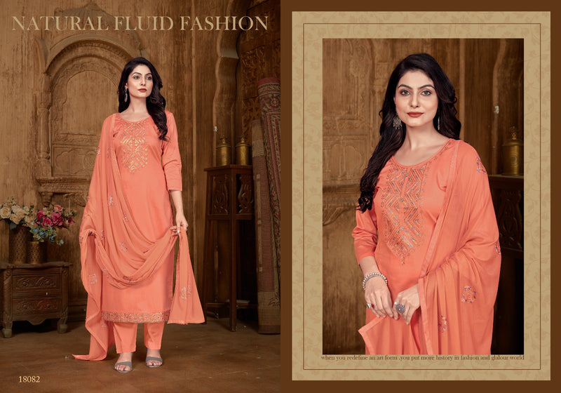 Panch Ratna Rashmika Jam Silk Sequence Work Fancy Partywear Designer Salwar Kameez