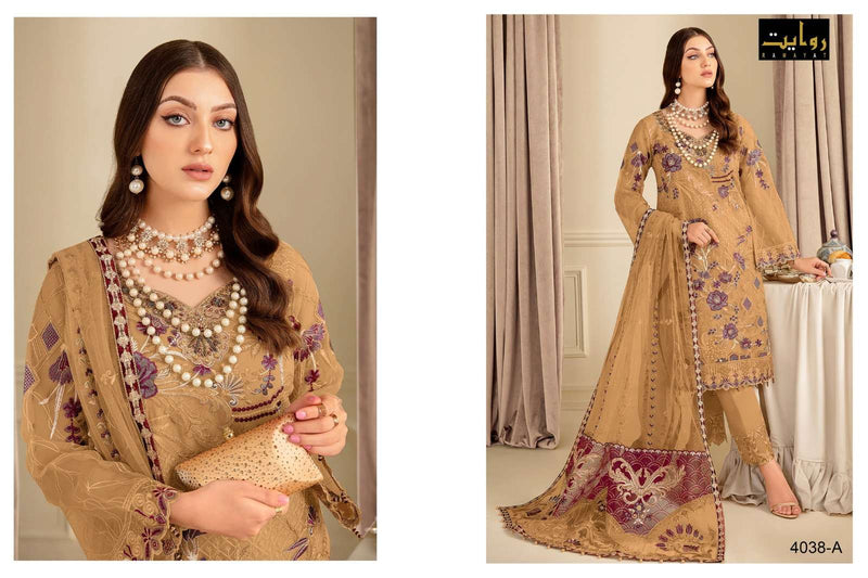 Rawayat Fashion Rangoon Colors Vol 18 Georgette With Beautiful Embroidered Pakistani Suits