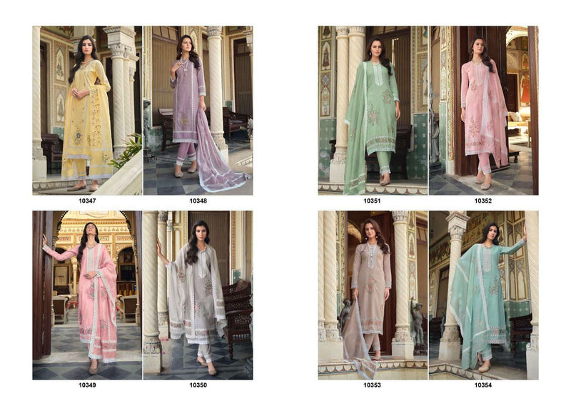 Ibiza Raysa Lilen Cotton Embroidery Designer Fancy Suits