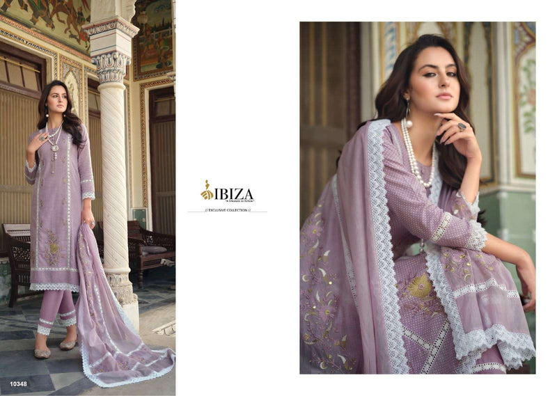 Ibiza Raysa Lilen Cotton Embroidery Designer Fancy Suits