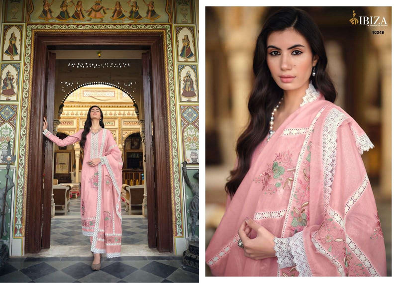 Ibiza Raysa Lilen Cotton Embroidery Designer Fancy Suits