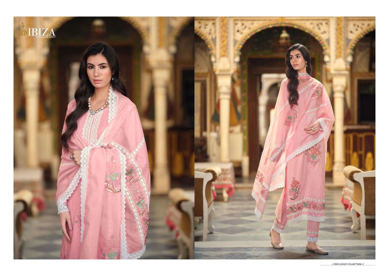 Ibiza Raysa Lilen Cotton Embroidery Designer Fancy Suits