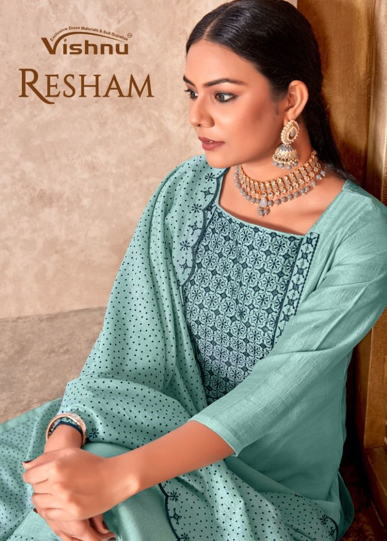 Vishnu Impex Resham Vichitra Silk With Fancy Sequence Designer Work Suits