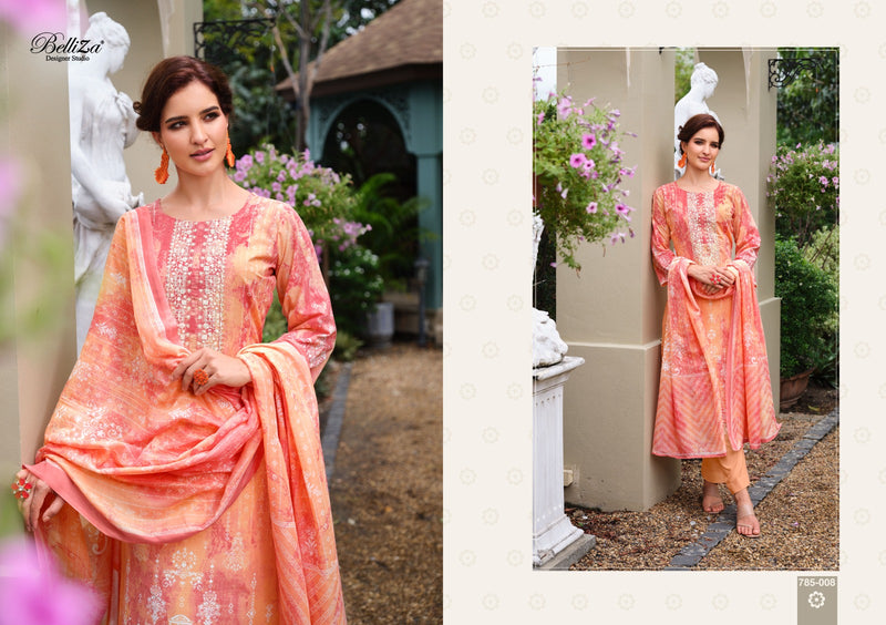 Belliza Designer Studio Resham Cotton Digital Prints With Fancy Work Suits