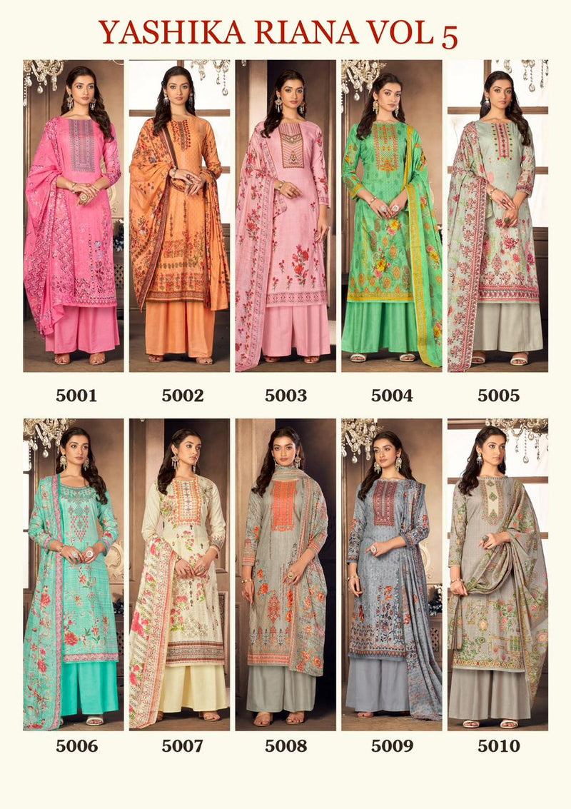 Yashika Trends Riana Vol 5 Lawn Cotton Fancy Designer Print Salwar Suits