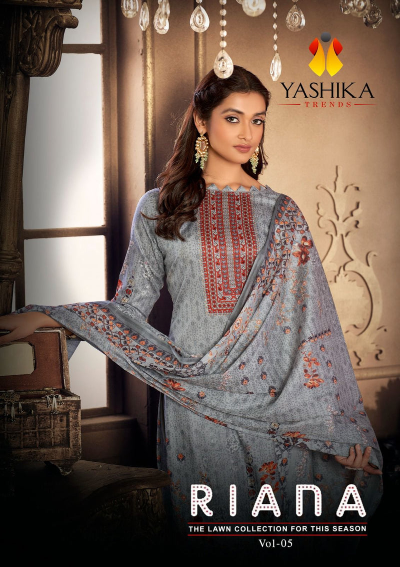 Yashika Trends Riana Vol 5 Lawn Cotton Fancy Designer Print Salwar Suits