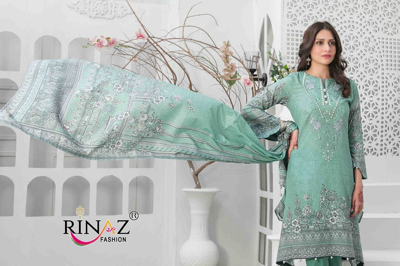 Rinaz Fashion Mehmal Vol 2 Cotton Printed With Embroidery Salwar Suits