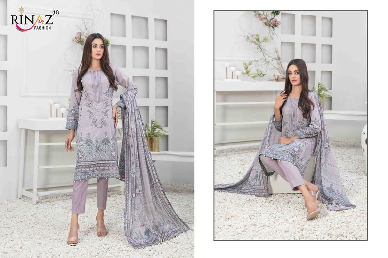 Rinaz Fashion Mehmal Vol 2 Cotton Printed With Embroidery Salwar Suits