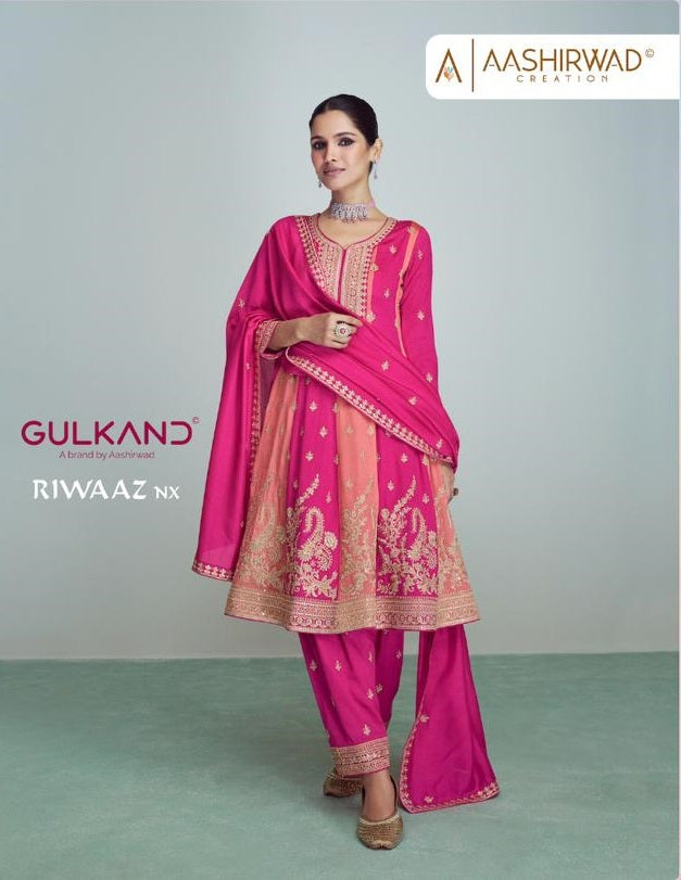 Aashirwad Creation Riwaaz Nx Silk Exclusive Readymade Suits