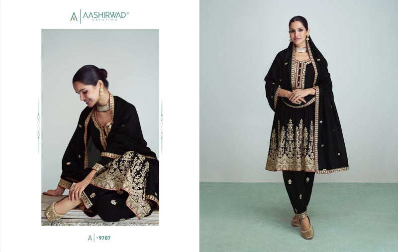 Aashirwad Creation Riwaaz Nx Silk Exclusive Readymade Suits