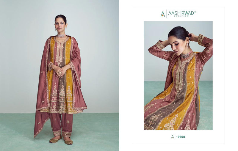 Aashirwad Creation Riwaaz Nx Silk Exclusive Readymade Suits