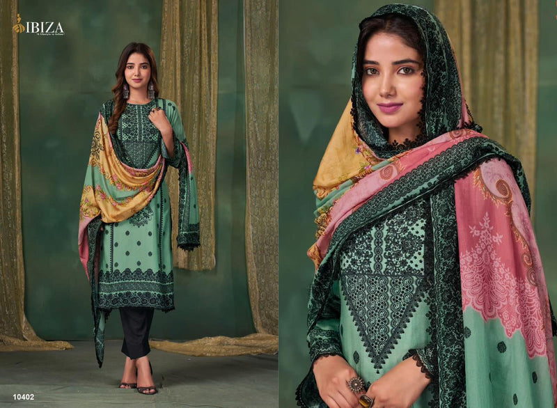 Ibiza Riyasat Vol 2 Muslin Digital Print With Hand Work Designer Fancy Suits
