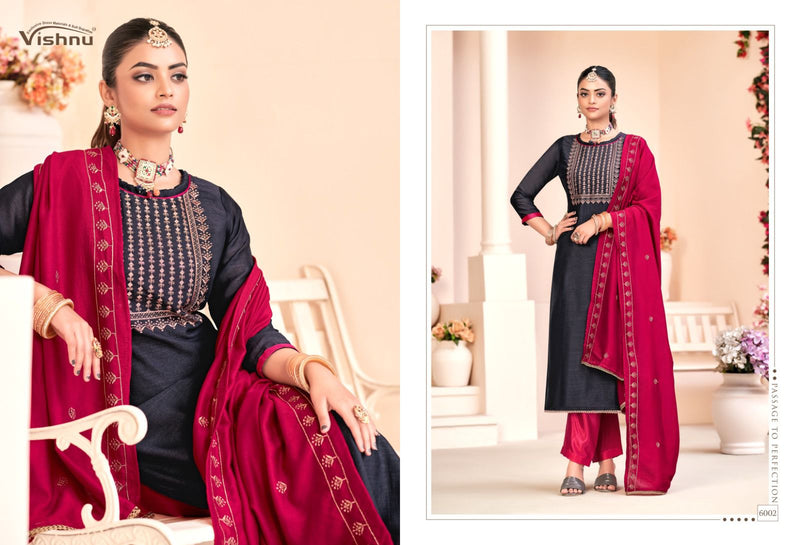 Vishnu Impex Rose Gold Vol 3 Silk Fancy Salwar Suits