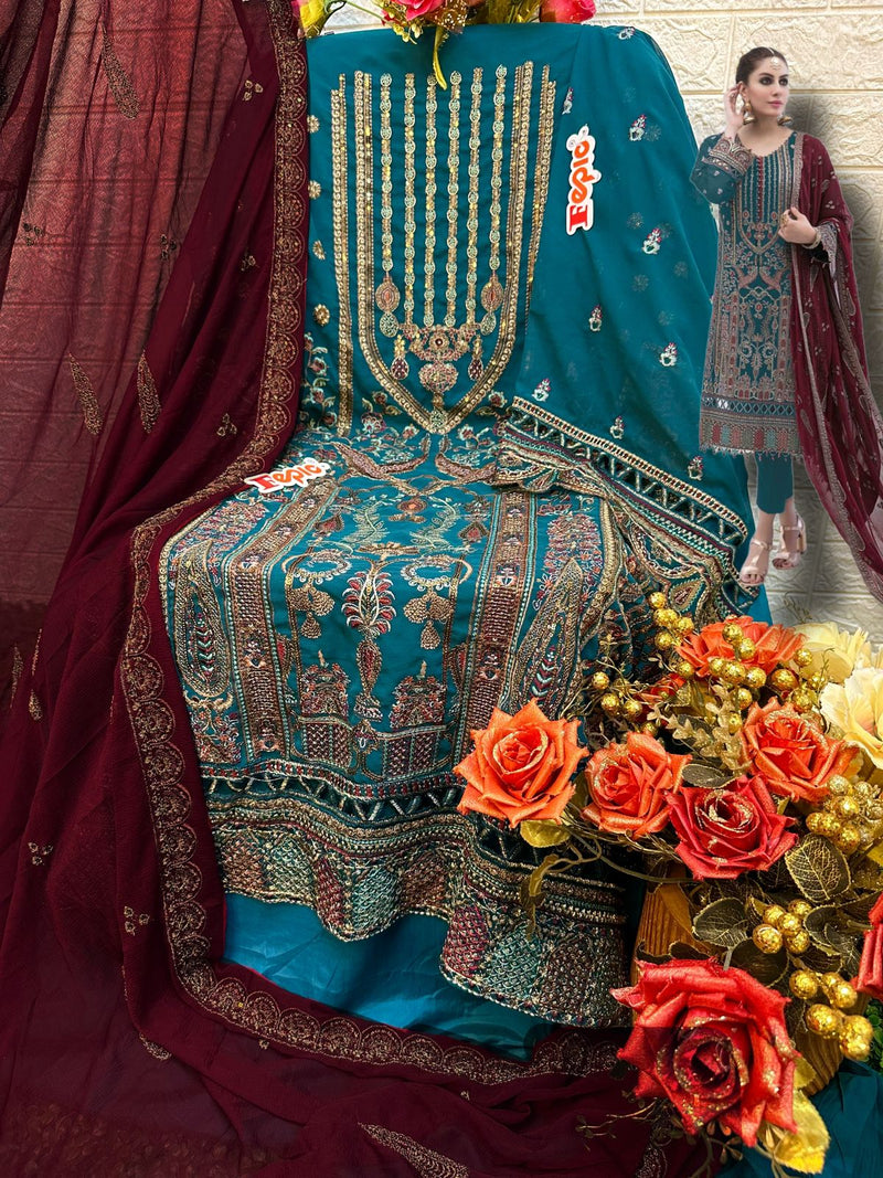 Fepic Rosemeen C 1287 Georgette With Embroidered Exclusive Pakistani Salwar Kameez