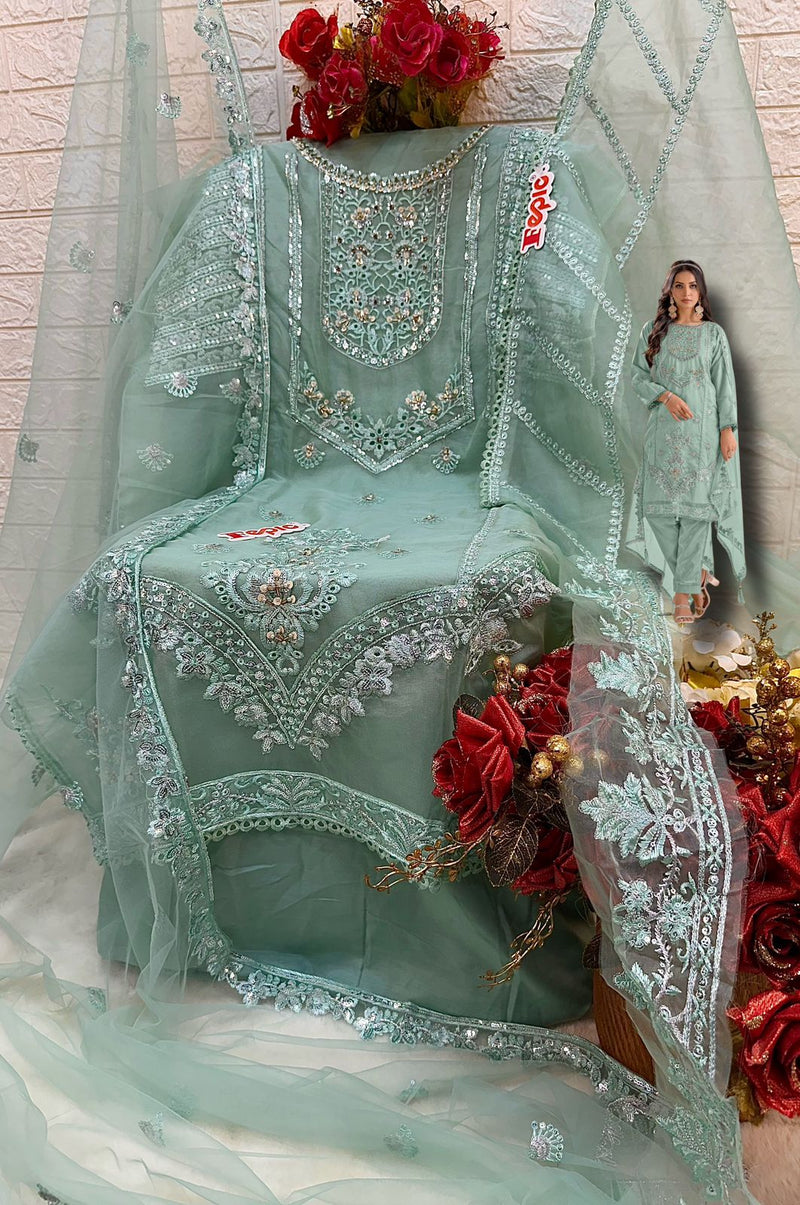 Fepic Rosemeen C 1615 Organza Embroidered Pakistani Suit Collection
