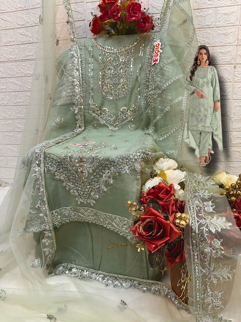 Fepic Rosemeen C 1615 Organza Embroidered Pakistani Suit Collection