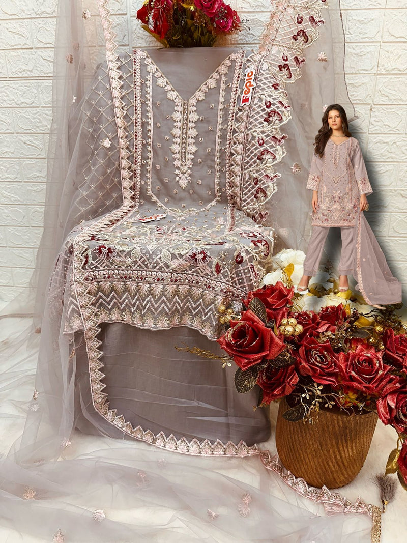 Fepic Rosemeen C 1633 Organza Embroidery With Heavy Handwork Suit Collection