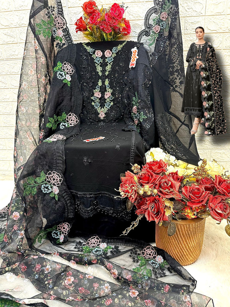 Fepic Rosemeen C 1645 Georgette Embroidery With Pakistani Suits Collection