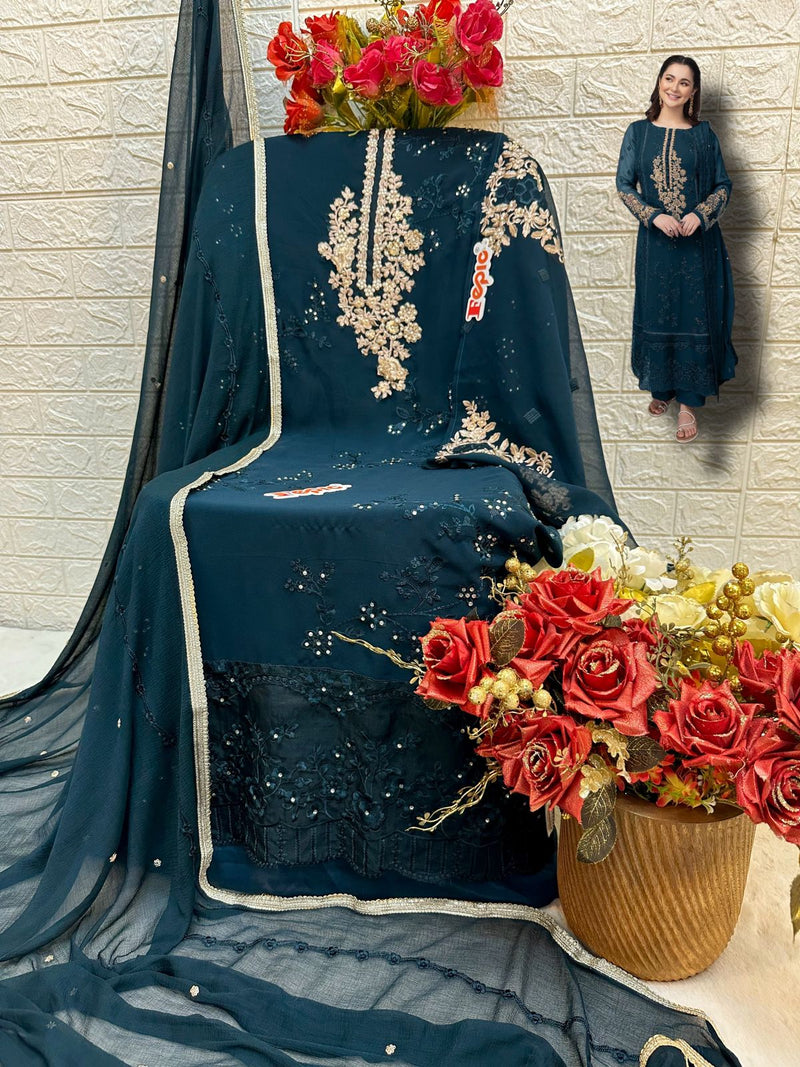 Fepic Rosemeen D 5423 Georgette With Embroidery Pakistani Suits Collection