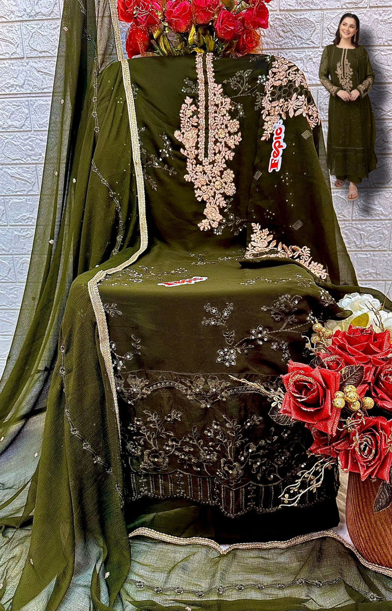 Fepic Rosemeen D 5423 Georgette With Embroidery Pakistani Suits Collection