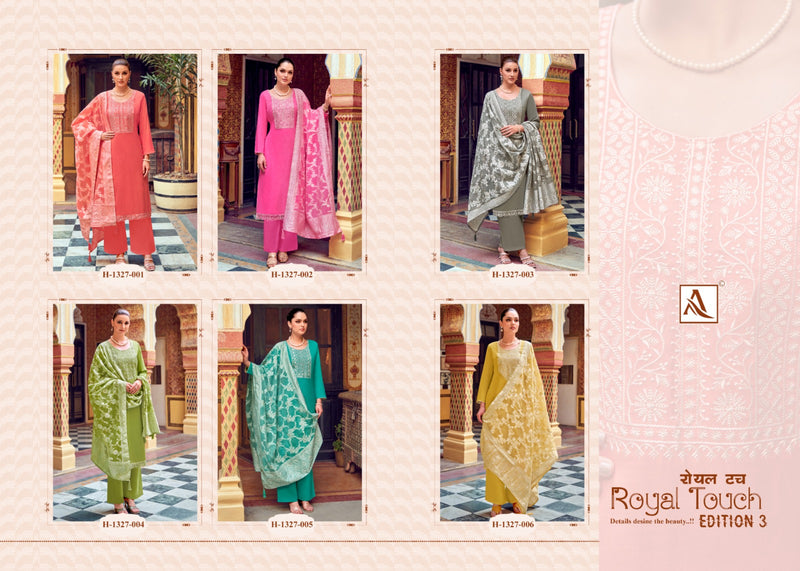 Alok Suits Royal Touch Edition Vol 3 Viscose Thread Work  Designer Suits