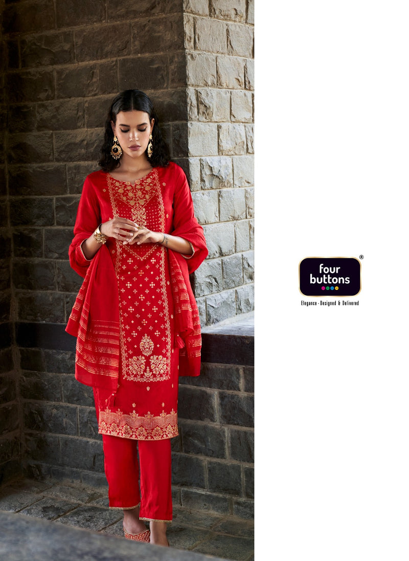 Four Buttons Royalty Vol 5 Jacquard Exclusive Party Wear Suits